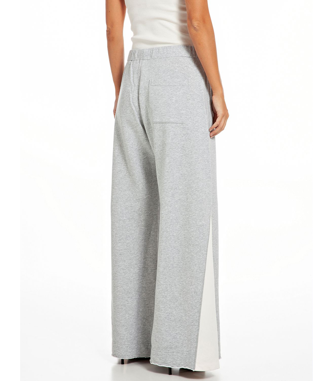 ワイドフレアーATELIER コットンフリースパンツ 詳細画像 メランジグレー 2